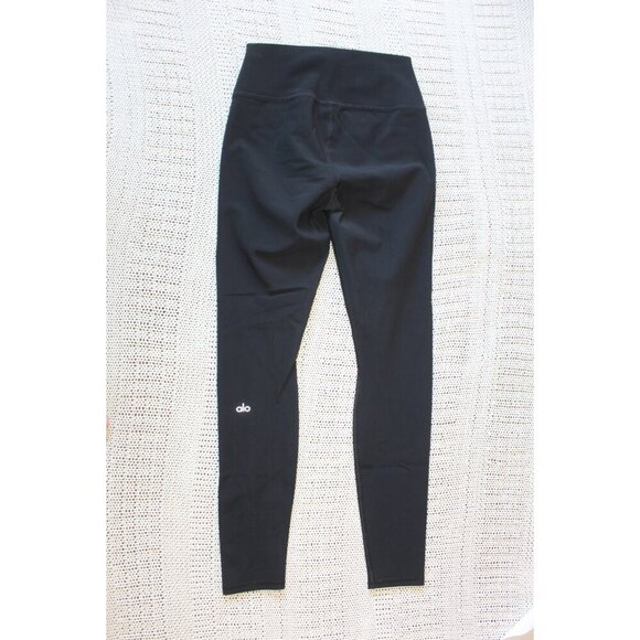 Alo Yoga Ripped Warrior Black Leggings Cutout size M - Picture 6 of 8